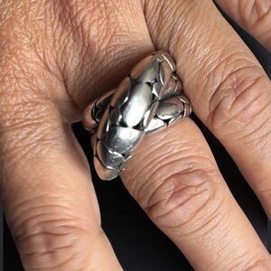 John Hardy Chunky Sterling Silver Ring